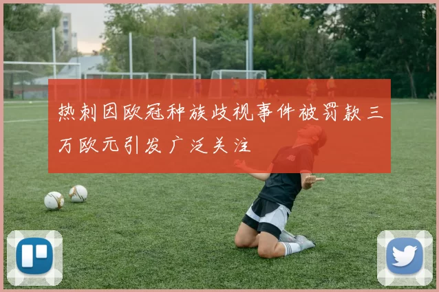 热刺因欧冠种族歧视事件被罚款三万欧元引发广泛关注